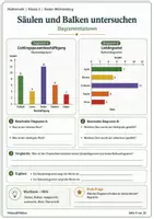 Vorschau - Arbeitsblätter - Diagramme lesen und verstehen Säulen Balken und Tabellen sicher nutzen - Seite 3