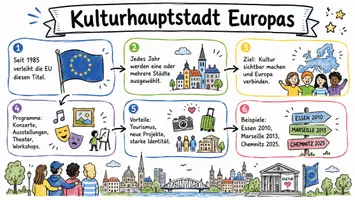 Vorschau - Arbeitsblätter - Arbeitsblätter zum Thema "Kulturhauptstadt Europas" + Lösung & MP3 + Infografik - Seite 1