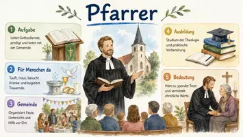 Vorschau - Arbeitsblätter - Arbeitsblatt "Pfarrer" + Onlineübung & MP3 + Infografik - Seite 2