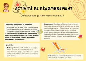 Aperçu - Feuilles d'exercices - Pack 7 ressources : Thème de l'été - Page 3