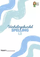 Voorbeeld - Herhalingsbundel spelling L2 - Voorblad