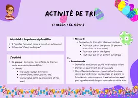 Aperçu - Apprentissages en autonomie - Activité de catégorisation "Classer les oeufs" - Page 2