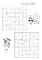 Vorschau - Arbeitsblätter - Labyrinth Sommer - kostenlos - Seite 1