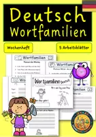 Vorschau - Arbeitsblätter - Wortfamilien - Deckblatt