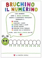 anteprima - Materiale di supporto/inclusione - Bruchino il Numerino – Quaderno di matematica e pregrafismo per la classe prima ( forme geometriche, concetti topologici) - Pagina 1