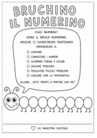 anteprima - Materiale di supporto/inclusione - Bruchino il Numerino – Quaderno di matematica e pregrafismo per la classe prima ( forme geometriche, concetti topologici) - Pagina 2