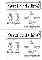 Vorschau - Arbeitsblätter - Tierklassen & Tierarten - Seite 1