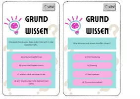 Vorschau - Aufgabenkarten - Grundwissenskarten GPG (160 Grundwissensfragen mit Lösung) - Seite 2
