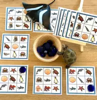 Vorschau - Anderer Materialtyp - Meerestiere Bingo - Deckblatt