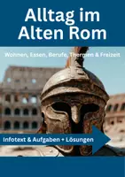 Vorschau - Arbeitsblätter - Alltag im Alten Rom 🏛️ Thermen & Gladiatorenkämpfe - Deckblatt