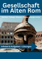 Vorschau - Arbeitsblätter - Gesellschaft im Alten Rom - Patrizier, Plebejer & Sklaven - Deckblatt