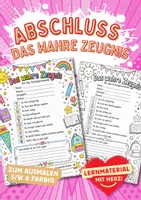Vorschau - Arbeitsblätter - Wahres Zeugnis was wirklich zählt - Deckblatt