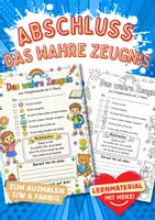 Vorschau - Arbeitsblätter - Das wahre Zeugnis Klasse 2 - Deckblatt