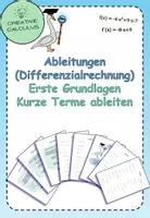 Vorschau - Arbeitsblätter - Differenzieren/Ableiten leicht gemacht: Erste Grundlagen - Deckblatt