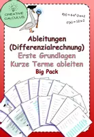 Vorschau - Arbeitsblätter - Ableiten leicht gemacht: Erste Grundlagen big-pack - Deckblatt