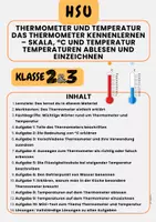 Vorschau - Arbeitsblätter - Materialpaket Thermometer & Temperaturen im Alltag Warm, kalt, kühl oder heiß? Klasse 2 & Klasse 3 - Seite 1