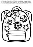 Vorschau - Mal- und Bastelvorlagen - School Things Craftivity – Schulranzen basteln & Vokabeln üben | Englisch Grundschule - Seite 1