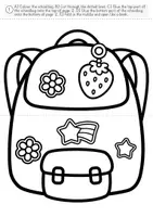 Vorschau - Mal- und Bastelvorlagen - School Things Craftivity – Schulranzen basteln & Vokabeln üben | Englisch Grundschule - Seite 3