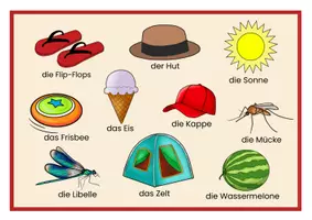 Vorschau - Spiele - Sommer | Spiel | Was fehlt | DaF DaZ oder Grundschule - Seite 1