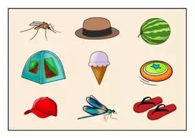 Vorschau - Spiele - Sommer | Spiel | Was fehlt | DaF DaZ oder Grundschule - Seite 3