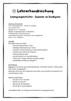 Vorschau - Stundenentwürfe - Lesespurgeschichte - Sommer im Stadtpark - Seite 3