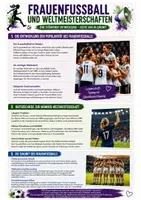 Vorschau - Arbeitsblätter - Frauenfußball und Weltmeisterschaften - Eine stärkende Entwicklung - Seite 1