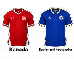 Vorschau - Mal- und Bastelvorlagen - WM 2026: Trikots (Heim) der 48 teilnehmenden Länder (zum Aufhängen) - Seite 2