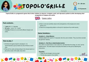 Aperçu - Apprentissages en autonomie - Topolo'grille (échantillon gratuit) - Page 3