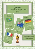 Vorschau - Stationenlernen - Fußball - Flagge - Länder - WM 2026 Lesespiel Ich habe - Wer hat - Deckblatt