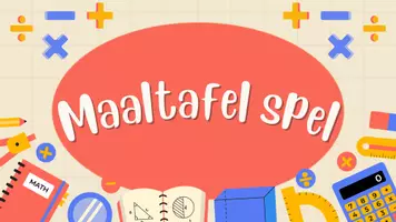 Voorbeeld - Maaltafel spel - Voorblad