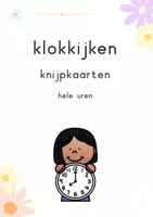 Voorbeeld - Knijpkaarten kloklezen - Voorblad