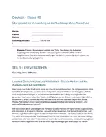 Vorschau - Prüfungsvorbereitung - Deutsch Abschlussprüfung Übungen - Deckblatt