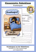 Vorschau - Poster - Klassenmotto Rabenklasse: Krankenpost - Deckblatt