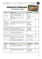 Vorschau - Anderer Materialtyp - AES-Rezept: Italienischer Nudelsalat und Obstsalat-Dessert - Deckblatt