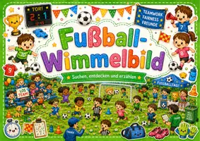 Vorschau - Arbeitsblätter - Fußball-Wimmelbild für DaZ & Grundschule – Wortschatz entdecken, erzählen und sprechen - Deckblatt