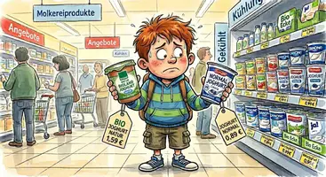 Vorschau - Arbeitsblätter - Das Joghurt Rätsel im Supermarkt - Deckblatt