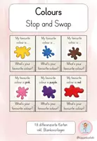 Vorschau - Spiele - Colours Stop and Swap I Walk and Talk I My favourite colour is … - Deckblatt