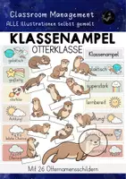 Vorschau - Mal- und Bastelvorlagen - Klassenampel Otter | Belohnungssystem Otterklasse - Deckblatt