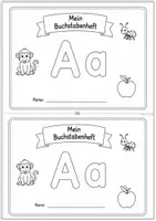 Vorschau - Arbeitsblätter - Buchstabeneinführung A Miniheft 1.Klasse - Seite 1