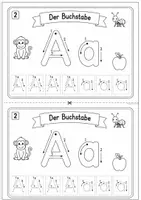 Vorschau - Arbeitsblätter - Buchstabeneinführung A Miniheft 1.Klasse - Seite 2