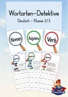 Vorschau - Spiele - Bewegungsspiel Wortarten Klasse 2,3 - Deckblatt