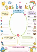 Vorschau - Arbeitsblätter - Das bin ich - Steckbrief - Deckblatt