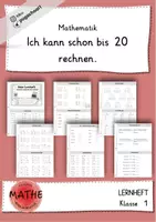 Vorschau - Arbeitsblätter - Kleines Lernheft - Zahlenraum bis 20 - Deckblatt