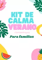 Vista previa - Hojas de trabajo - Kit de calma para familias en verano - Portada