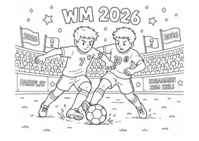 Vorschau - Anderer Materialtyp - Ausmalbilder - Fußball WM 2026 - Seite 3