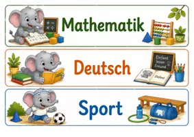 Vorschau - Präsentationen/Tafelbilder - Tagestransparenz Elefantenklasse - Elefanten - Seite 1