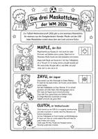 Vorschau - Arbeitsblätter - Fußball WM 2026 Maskottchen - Seite 1