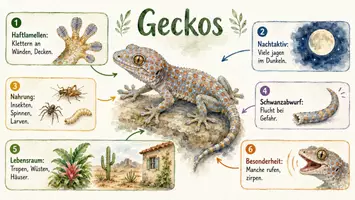 Vorschau - Arbeitsblätter - Arbeitsblätter zum Thema "Geckos" + Lösung & MP3 + Infografik - Seite 3
