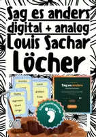 Vorschau - Spiele - Spiel (analog und digital): Sag es anders - Louis Sachar "Löcher" - Deckblatt