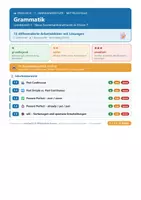 Vorschau - Arbeitsblätter - Englisch 7 Mittelschule - Grammatik - Deckblatt